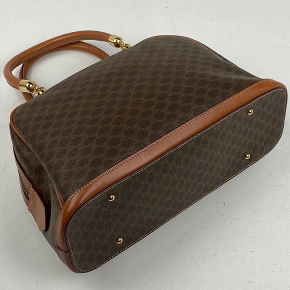 Celine Macadam Pattern All Over Canvas Handbag Brown - Picture 2 of 7